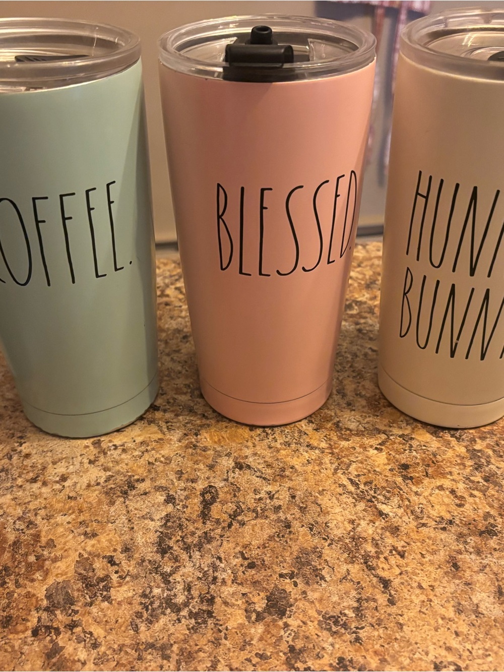 Rae Dunn Stainless Tumbler with Sliding Lid
